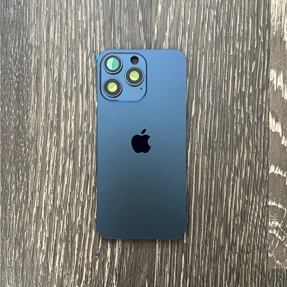 iPhone 15 Pro Max Back Glass Big Hole Replacement Part Assembly - Blue